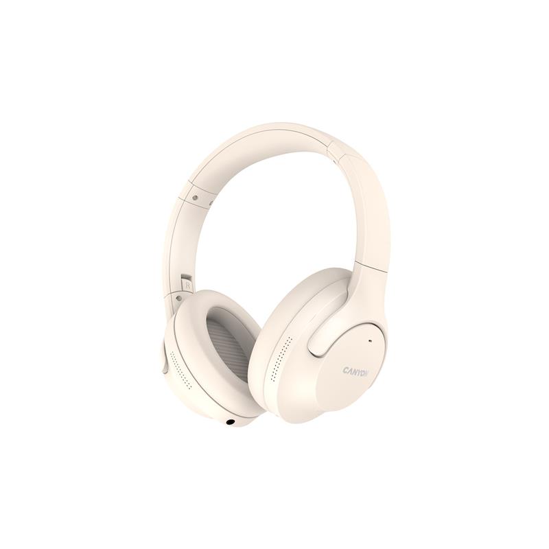 Bluetooth-гарнітура Canyon OnRiff 10 ANC Beige (CNS-CBTHS10BG)