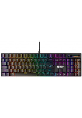 Клавіатура Canyon Cometstrike GK-55 RGB ENG/UKR USB Black (CND-SKB55-US)