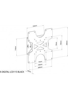 Кронштейн X-Digital LCD113 Black (VESA200х200)