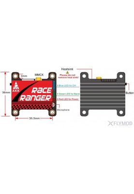 Відеопередавач AKK Race Ranger 200/400/800/1600mW 5.8G