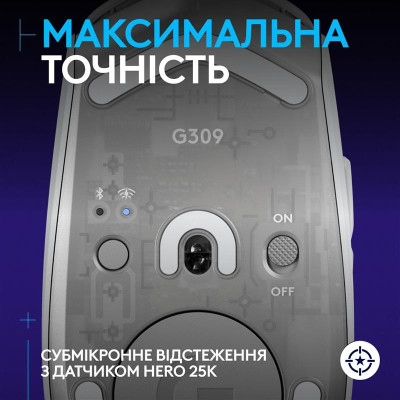 Миша бездротова Logitech G309 White (910-007207) Миша бездротова Logitech G309 White (910-007207)