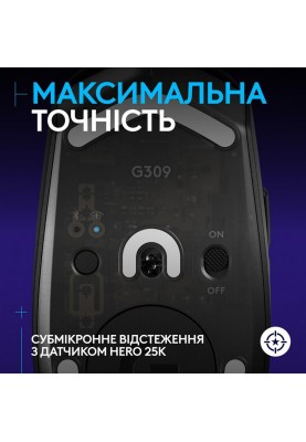 Миша бездротова Logitech G309 Black (910-007199)