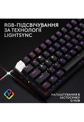 Клавiатура Logitech G PRO X 60 TKL GX Optical Black Tactile (920-011911)