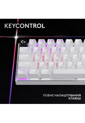 Клавiатура Logitech G PRO X 60 TKL GX Optical Tactile White (920-011930)