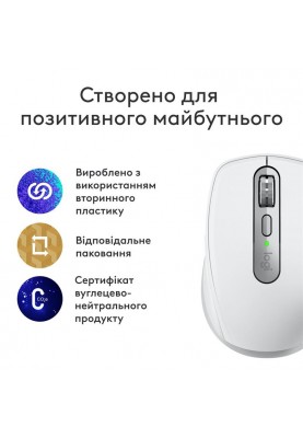 Миша бездротова Logitech MX Anywhere 3S for Mac Pale Grey (910-006946)