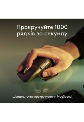 Комплект (клавіатура, миша) бездротовий Logitech MX Keys S Combo for Mac Space Grey (920-012845)