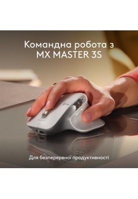 Клавiатура бездротова Logitech MX Keys S for Mac Pale Grey (920-011638)