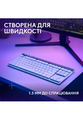 Клавiатура Logitech G515 Lightspeed TKL White (920-012539)