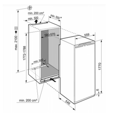 Вбудований холодильник Liebherr IRe 5100 Pure