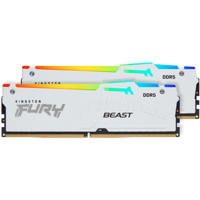Модуль пам`ятi DDR5 2х16GB/6400 Kingston Fury Beast White (KF564C32BWEK2-32)