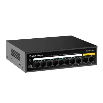 Комутатор Ruijie Reyee RG-ES110F-P Комутатор Ruijie Reyee RG-ES110F-P