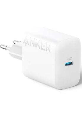Мережевий зарядний пристрій Anker PowerPort 312 White, 20 W USB Type-C (B2347G21) + кабель USB Type-C