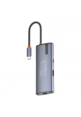 Док-станція СolorWay USB-C 6-в-1 Type C PD 100W/USB3.0х3/HDMI 4К/RJ45 (CW-HUB02)