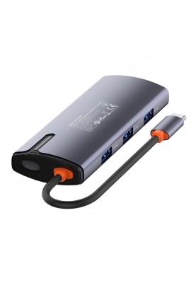 Док-станція СolorWay USB-C 6-в-1 Type C PD 100W/USB3.0х3/USB2.0/RJ45 (CW-HUB03)