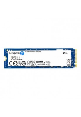 Накопичувач SSD 2TB M.2 NVMe Kingston NV3 M.2 2280 PCIe Gen4.0 x4 (SNV3S/2000G)