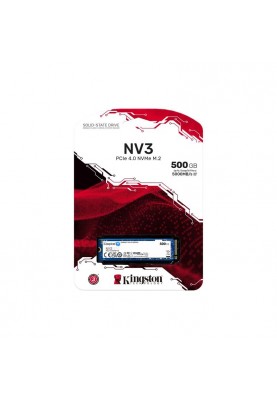 Накопичувач SSD  500GB M.2 NVMe Kingston NV3 M.2 2280 PCIe Gen4.0 x4 (SNV3S/500G)