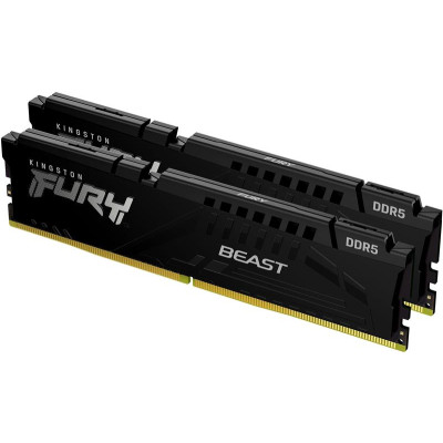 Модуль пам`яті DDR5  2x16GB/6000 Kingston Fury Beast Black (KF560C36BBE2K2-32)