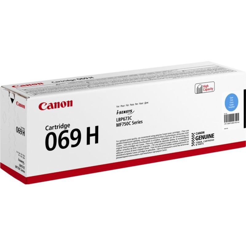 Картридж для Canon (069H) MF752Cdw Cyan (5097C002)