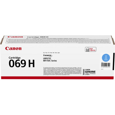 Картридж для Canon (069H) MF752Cdw Cyan (5097C002)