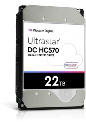 Накопичувач HDD 3.5" SATA 22.0TB WD Ultrastar DC HC570 7200rpm 512MB (0F48155)