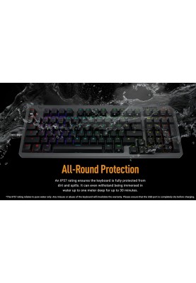 Клавiатура Asus TUF Gaming K3 Gen II Opti-Mech RGB 97key Switches ABS Black (90MP0390-BKMA00)