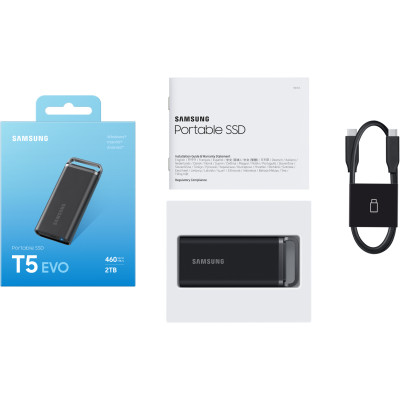 Накопичувач зовнішній SSD 2TB Samsung T5 EVO (MU-PH2T0S/EU)