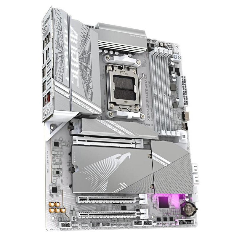 Материнська плата Gigabyte X870 Aorus Elite WiFi7 Ice Socket AM5