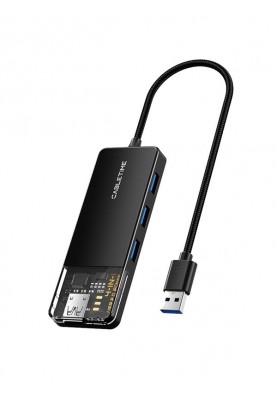 Концентратор Cabletime USB - 4 Port USB 3.0, 5Gbps, 0.15 m (CB01B)