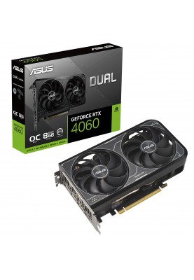 Відеокарта GF RTX 4060 8GB GDDR6 Dual OC V2 Asus (DUAL-RTX4060-O8G-V2)