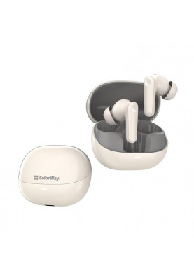 Bluetooth-гарнітура СolorWay Slim TWS-1 Earbuds Long Life Beige (CW-TWS1BE)