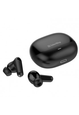 Bluetooth-гарнітура СolorWay Slim TWS-1 Earbuds Long Life Black (CW-TWS1BK1)