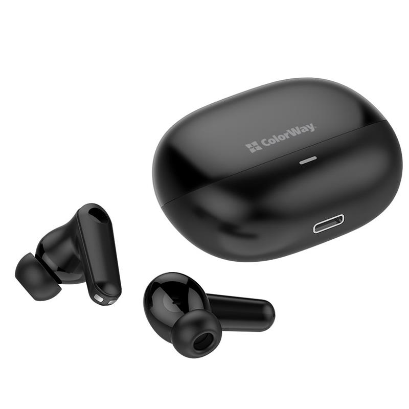 Bluetooth-гарнітура СolorWay Slim TWS-1 Earbuds Long Life Black (CW-TWS1BK1)