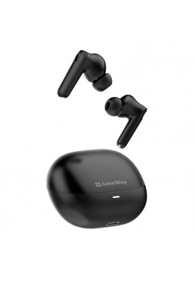 Bluetooth-гарнітура СolorWay Slim TWS-1 Earbuds Long Life Black (CW-TWS1BK1)