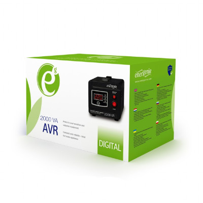 Стабілізатор EnerGenie EG-AVR-D2000-01 2000VA Стабілізатор EnerGenie EG-AVR-D2000-01 2000VA