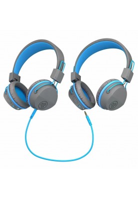 Bluetooth-гарнітура JLab JBuddies Studio Wireless Grey/Blue (IEUHBSTUDIORGRYBLU4)