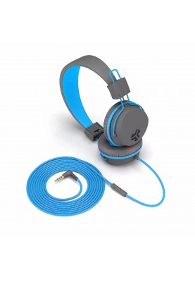 Гарнітура JLab JBuddies Studio Wired Grey/Blue (IEUHJKSTUDIORGRYBLU6)