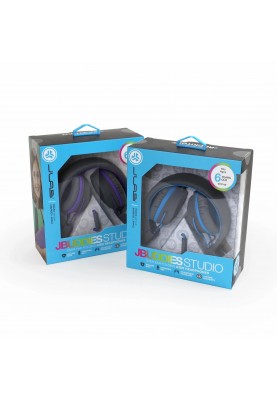 Гарнітура JLab JBuddies Studio Wired Grey/Blue (IEUHJKSTUDIORGRYBLU6)