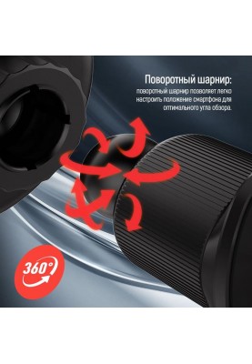 Бездротовий зарядний пристрій СolorWay MagSafe 360° Air Vent 15W Black (CW-CHMW042Q-BK)