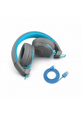 Bluetooth-гарнітура JLab Studio Wireless Grey/Blue (IEUHBASTUDIORGRYBLU4)