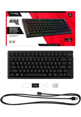 Клавіатура HyperX Alloy Rise 75 PBT Mechanical HyperX Red Black (7G7A4AA)