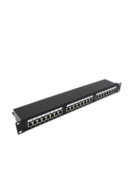 Патч-панель Kingda (KD-PP30-STP-C5e-24P) 19", 1U, 24*STP RJ45, 5e