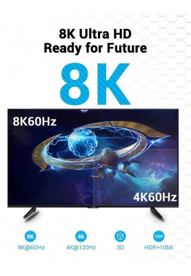 Кабель Vention HDMI - HDMI v.2.1 (M/M), 5 м, Black (AANBJ)