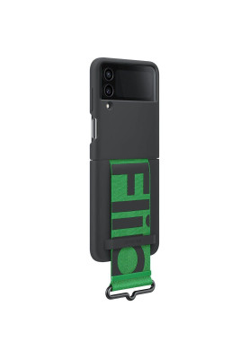 Чохол-накладка Samsung Silicone Cover with Strap для Samsung Galaxy Flip 4 SM-F721 Black (EF-GF721TBEGUA)