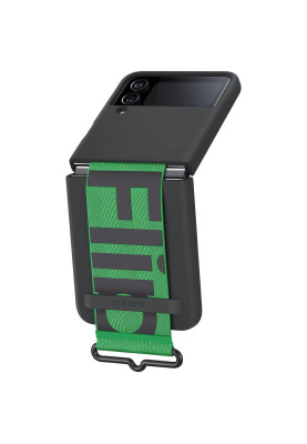 Чохол-накладка Samsung Silicone Cover with Strap для Samsung Galaxy Flip 4 SM-F721 Black (EF-GF721TBEGUA)