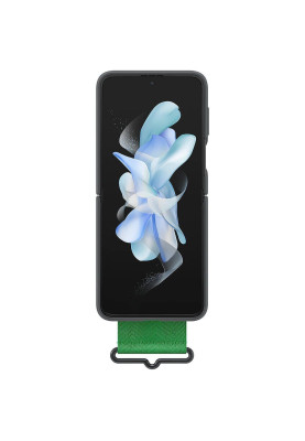 Чохол-накладка Samsung Silicone Cover with Strap для Samsung Galaxy Flip 4 SM-F721 Black (EF-GF721TBEGUA)