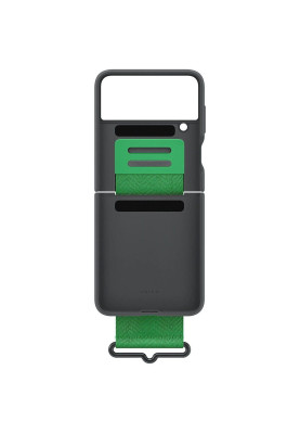Чохол-накладка Samsung Silicone Cover with Strap для Samsung Galaxy Flip 4 SM-F721 Black (EF-GF721TBEGUA)
