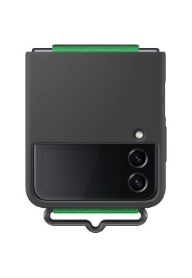 Чохол-накладка Samsung Silicone Cover with Strap для Samsung Galaxy Flip 4 SM-F721 Black (EF-GF721TBEGUA)