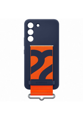 Чохол-накладка Samsung Silicone Cover with Strap для Samsung Galaxy S22 SM-S901 Navy (EF-GS901TNEGRU)