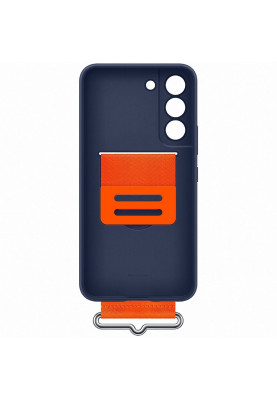 Чохол-накладка Samsung Silicone Cover with Strap для Samsung Galaxy S22 SM-S901 Navy (EF-GS901TNEGRU)
