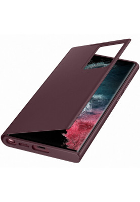 Чохол-книжка Samsung Smart Clear View Cover для Samsung Galaxy S22 Ultra SM-S908 Burgundy (EF-ZS908CEEGRU)